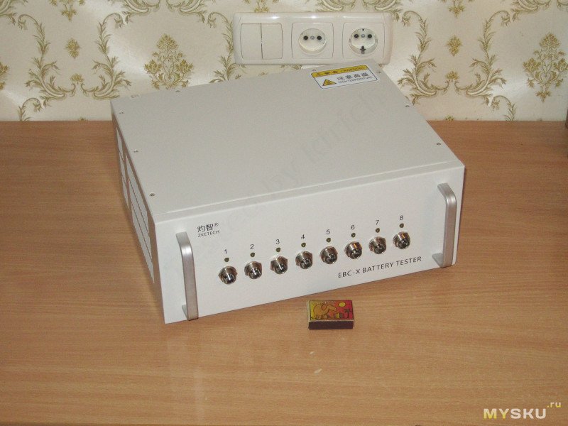 Восьмиканальный тестер аккумуляторов ZKEtech EBC-X 0510