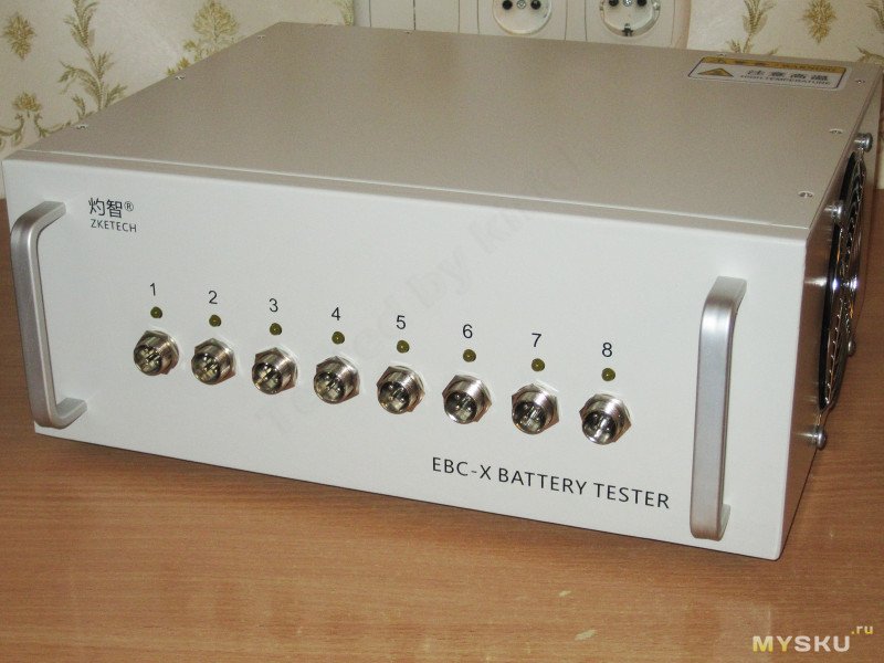 Восьмиканальный тестер аккумуляторов ZKEtech EBC-X 0510