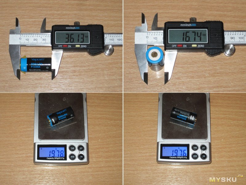 Аккумуляторы Vapcell, часть четвертая, типоразмеры 16340, 14500 и 18650 с защитой и зарядным