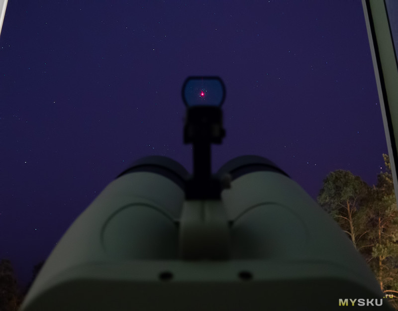 APM Red Dot Finder for APM100ED Bino: искатель для гигантского бинокля или небольшого телескопа