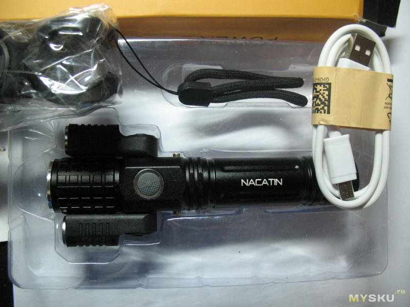 NACATIN SS - E37 - "ушастый" фонарик за 9,06