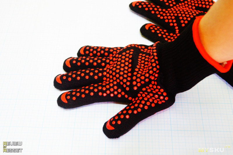 Термостойкие перчатки с порогом в 500°C.