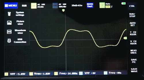 Осциллограф FNIRSI-1013D с двумя каналами по 100МГц