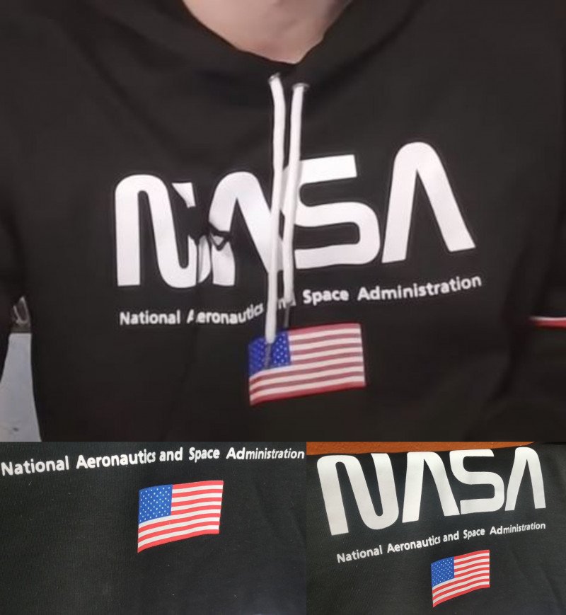 Рубашка и толстовка NASA.