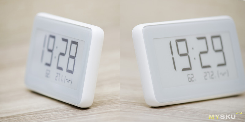 Термогигрометр с часами Xiaomi Mijia LYWSD02MMC