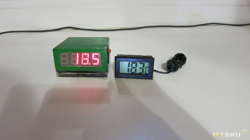 Сравниваем популярный китайский термометр и термометр на dallas 18B20. Кто кого?
