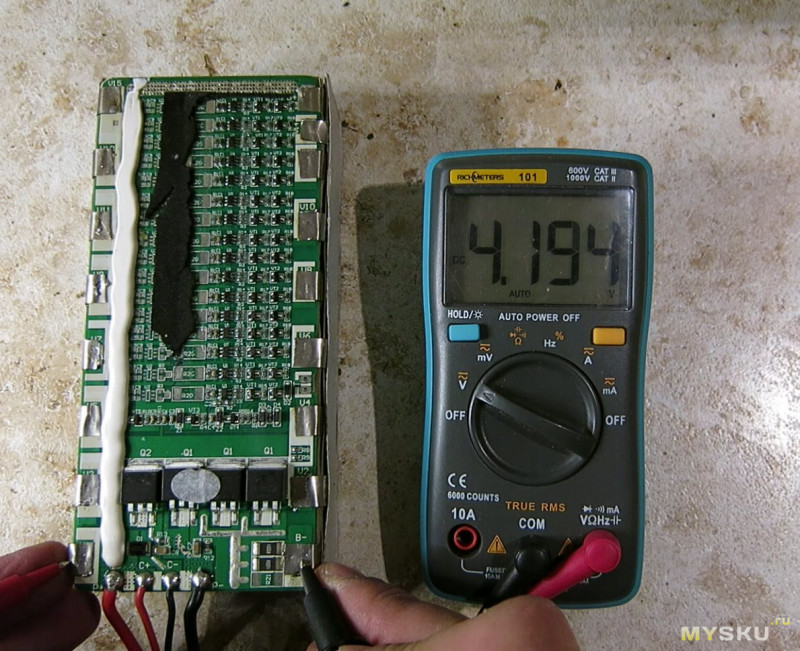 Последовательность сборки батареи моноколеса 50 вольт  из sony VTC4.