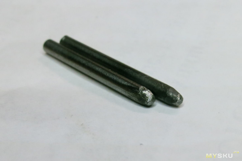 Сравнение двух типов электродов для контактной точечной сварки - из бериллиевой бронзы и из вольфрама WL20