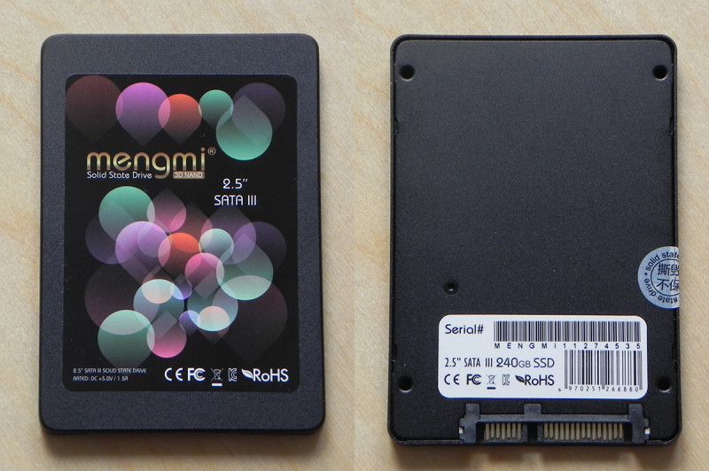 SSD Mengmi 240gb. Опять SM2258G, опять Samsung