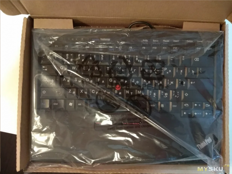 Клавиатура Lenovo Thinkpad SK-8855 - разборка и русификация