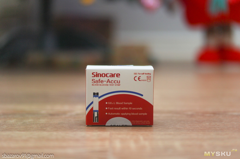 Глюкометр Sinocare Safe-Acu для анализа глюкозы в крови