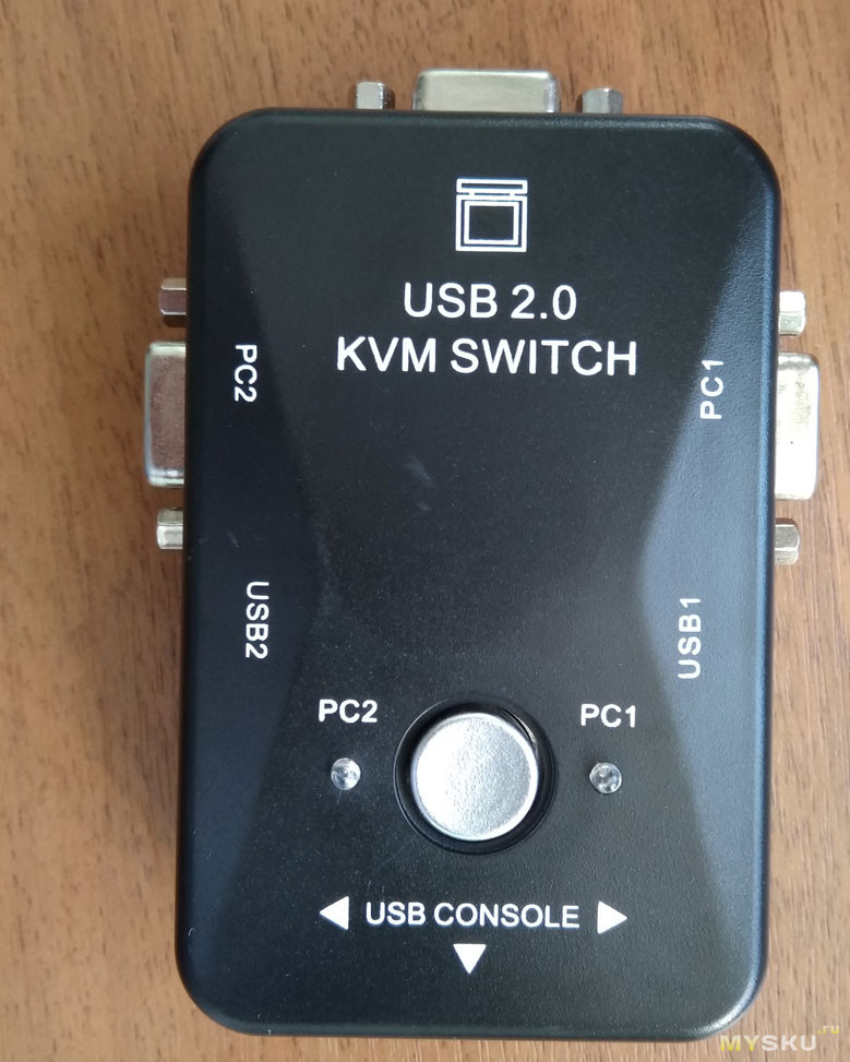 USB KVM Switch BOX (USB 2.0, VGA USB 1920*1440)