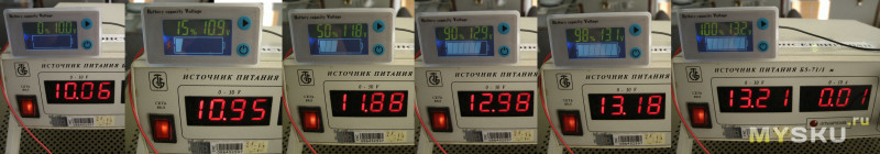 Вольтметр/индикатор заряда/термометр