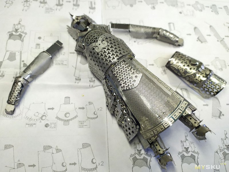 Китайский воин- DIY 3D конструктор из фольги
