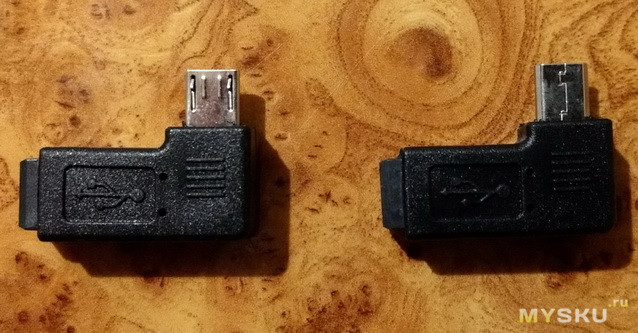 Angled Mini USB 5pin Female to Micro USB Male или Угловые мини в микро USB
