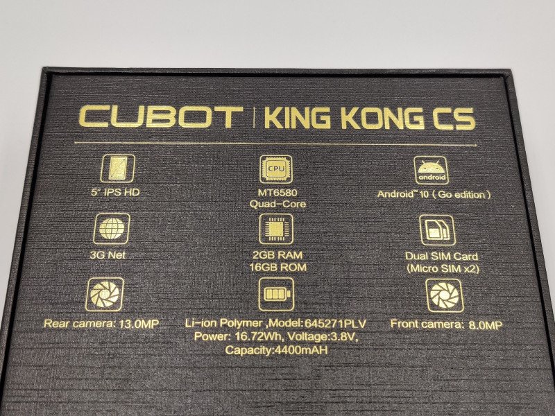 Смартфон Cubot King Kong CS - машина времени с IP68