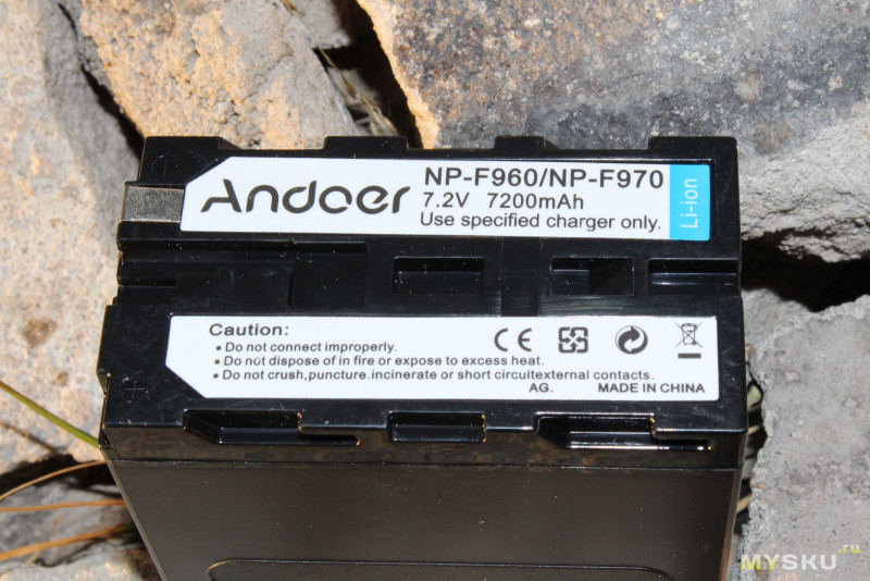 Аналог аккумулятора Sony NP-F960 от Andoer.