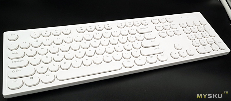 Тихий беспроводной ретро набор клавиатура и мышь Ajazz 335i