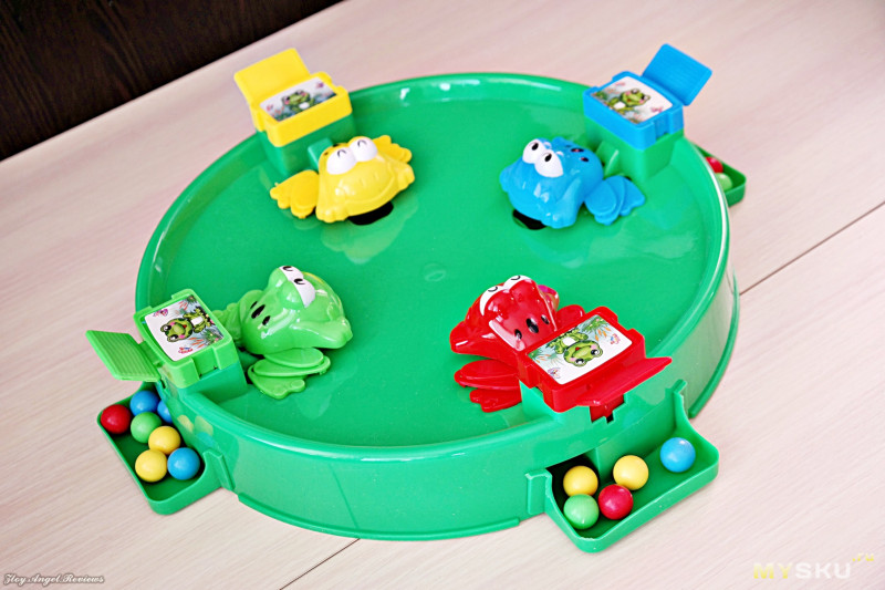 Детская командная игрушка "Лягушки едят горох"
