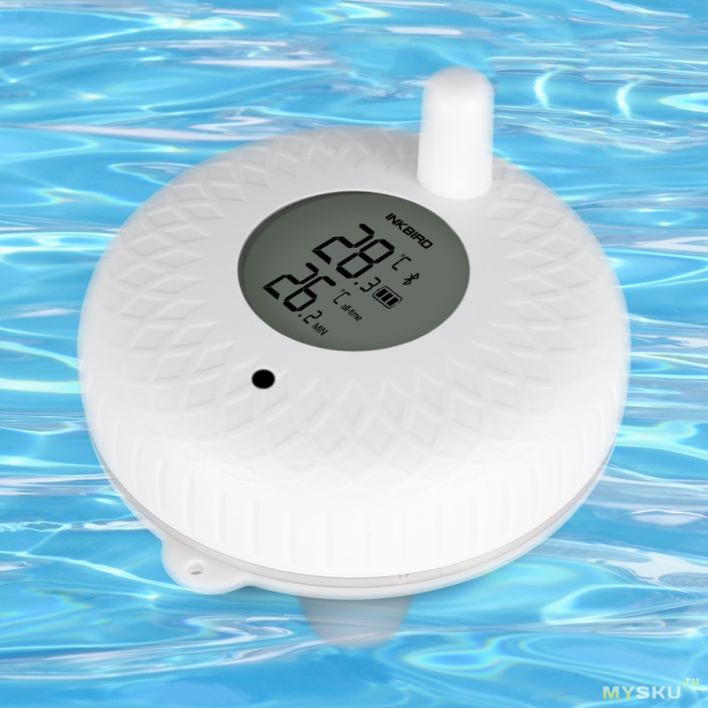 Новинка от InkBird - термометр для бассейна-ванны IBS-P01/B за 20,21$
