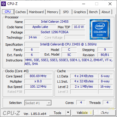 Мини ПК Beelink J35 на intel  J3455 8/128GB. Cравнение с Intel NUC NUC6CAYH