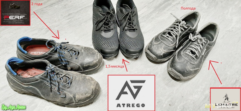 Дышащие рабочие ботинки Atrego с металлическим подноском. Обзор после реальной эксплуатации на производстве. Проверка грузом, гвоздями, водой и "медными трубами"