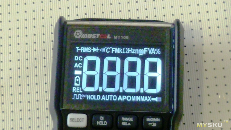 Новинка от MUSTOOL-карманный мультиметр МТ109 c инверсным экраном EBTN. Функция детектора скрытой проводки, измерения температуры.