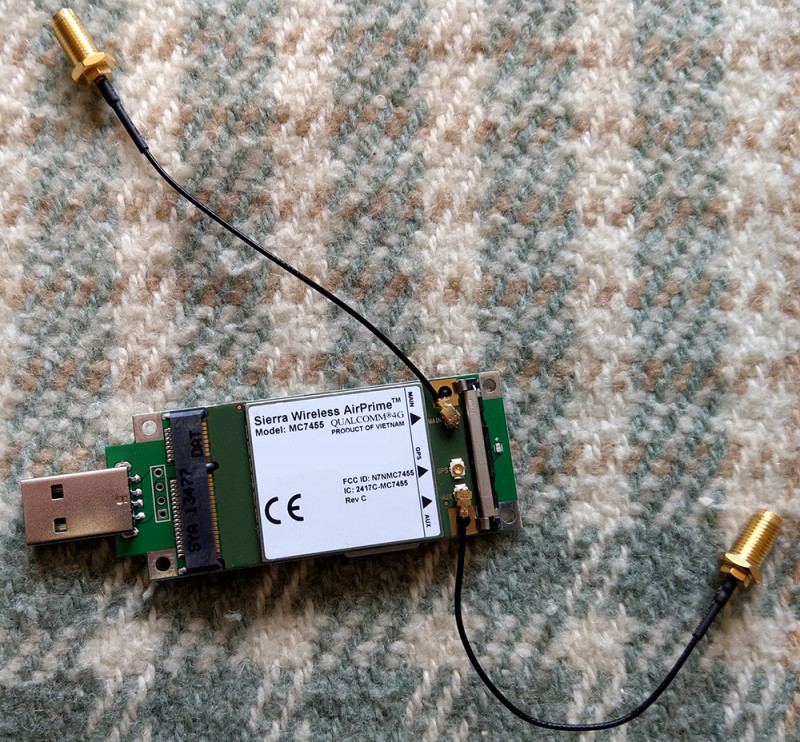 Переходник USB->Mini PCIE для WWAN card