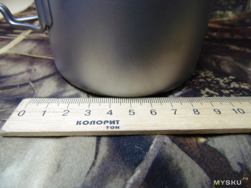Титановый походный ковшик TOMSHOO на 0,75 литра