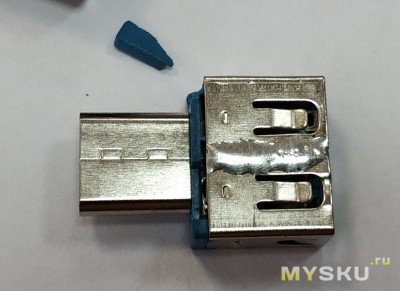 Миниатюрный Type-C OTG адаптер (расчлененка и допилинг)