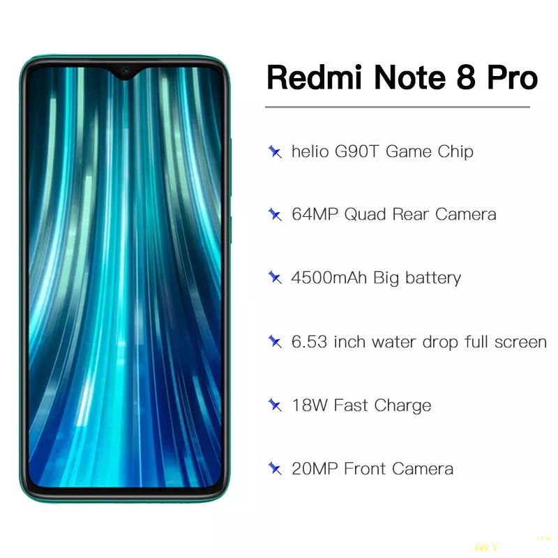 Смартфон Redmi Note 8 Pro 6/64Gb NFC/Global за 179.26$