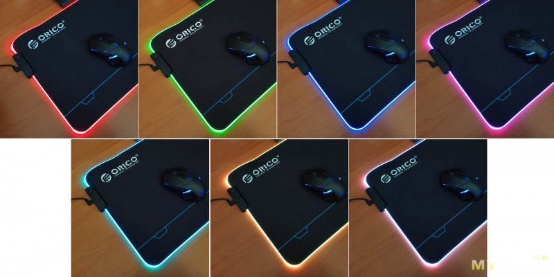 Большой игровой коврик с управляемой RGB подсветкой от Orico