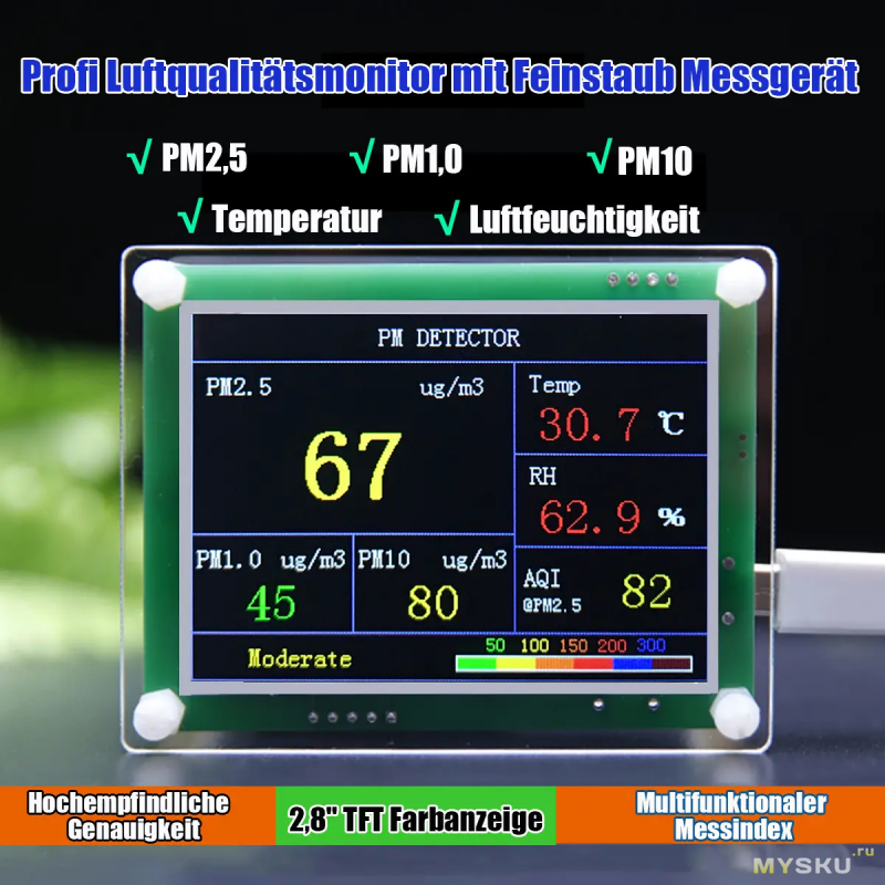 PM2.5  - Детектор качества воздуха, по акции за 28.48$
