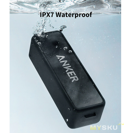 Портативная Bluetooth-колонка Anker SoundCore 2 IPx7 за 28.95$