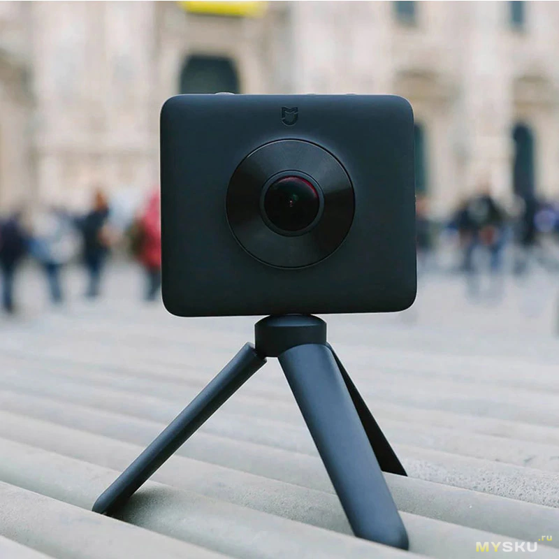 Панорамная камера Xiaomi Mijia 360° IP67 + Селфи палка Mijia Selfi stick за 100.19$