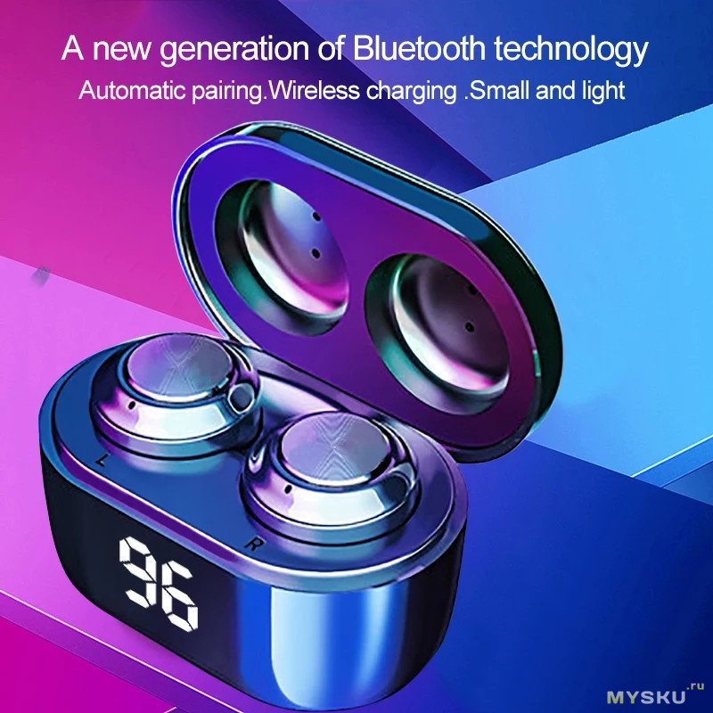 Акция на беспроводные TWS Bluetooth 5.0 наушники Air twins A6 - 4.89$