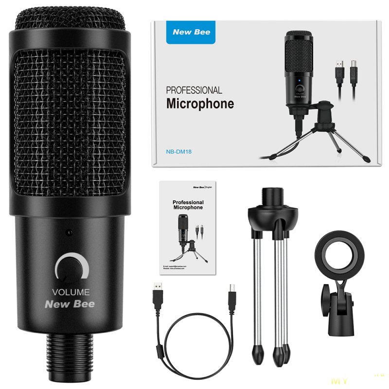Конденсаторный микрофон New Bee NB-DM18 по сниженной цене - 14.99$