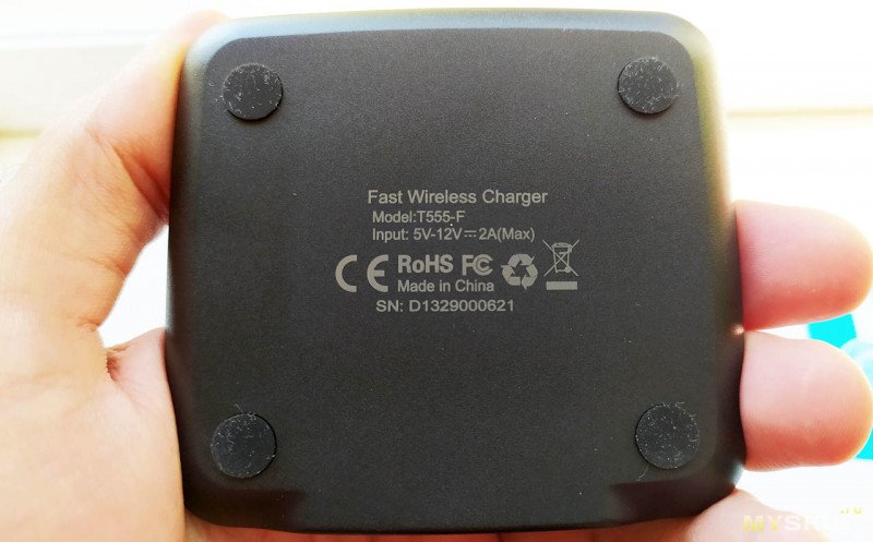 Беспроводная зарядка Fast Wireless Charger Choetech T555-F 15W. Тихо, быстро, безопасно.