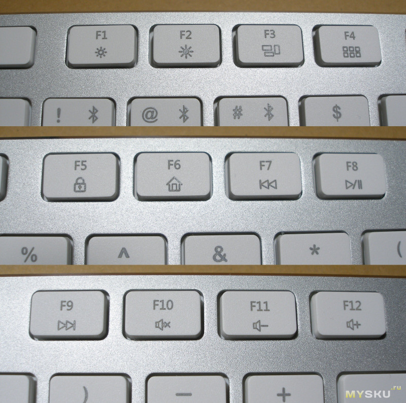 Ультратонкая блютуз клавиатура AJazz AK3.3 (106 клавиш) в алюминиевом корпусе.