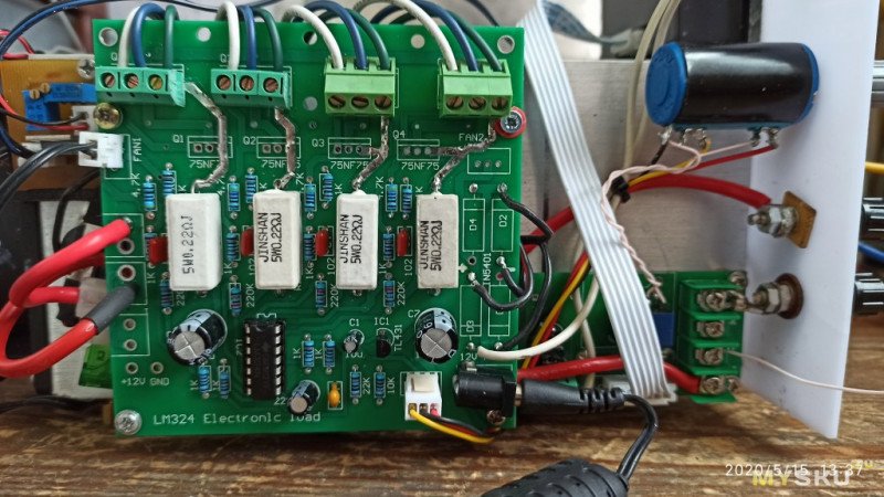 Самодельная электронная нагрузка 200W на основе компонентов с Алиэкспресс