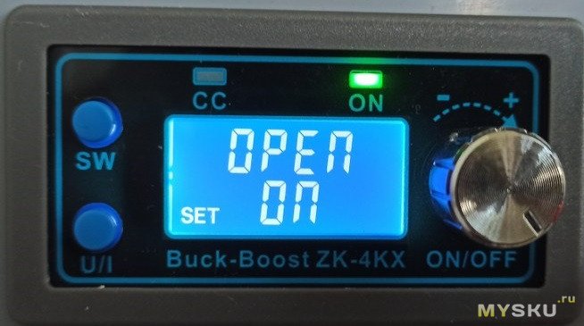 Импульсный регулируемый блок питания на основе DC Buck Boost конвертера ZK-4KX