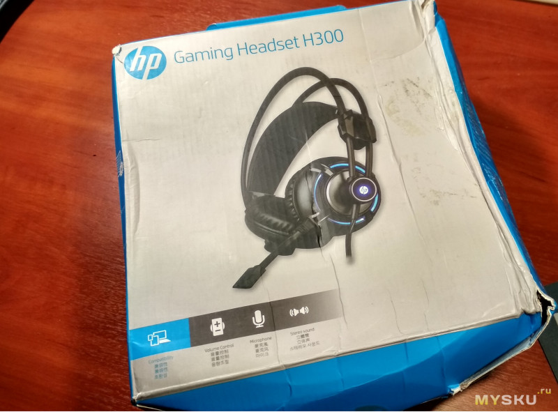 Наушники HP® H300 USB 3.5mm Wired 4D Stereo