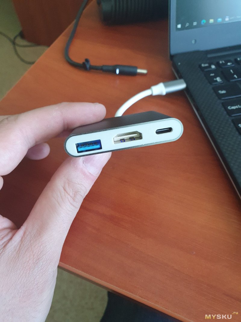 Адаптер USB Type-C на HDMI и USB 3.0 с поддержкой Power Delivery