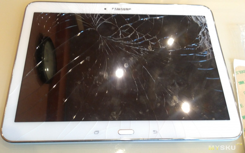 Сенсорное стекло Samsung Galaxy Tab 4 10.1. Сервис-центры не нужны.