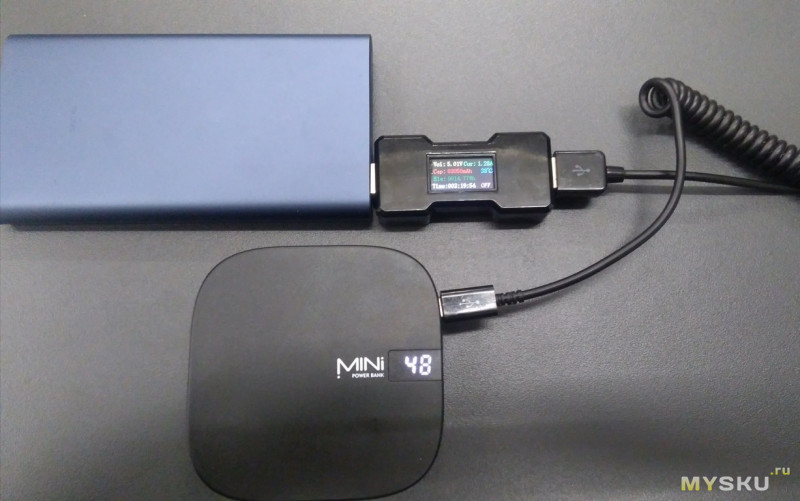 MINI Powerbank. Компактный аккумулятор на 10000 мАч с режимом UPS