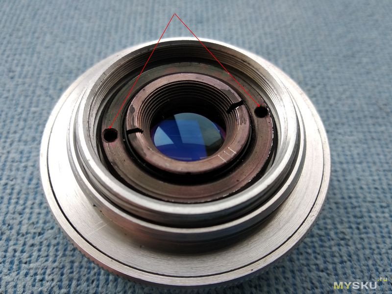 Объектив Индустар-50 для дальномерных фотокамеркамер М39х1 28,8 мм. Из цикла "Вторая жизнь советской оптики".