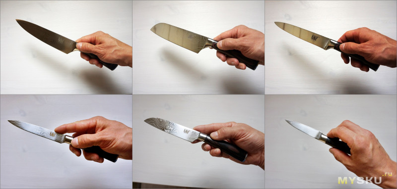 Набор из 6 кухонных ножей
