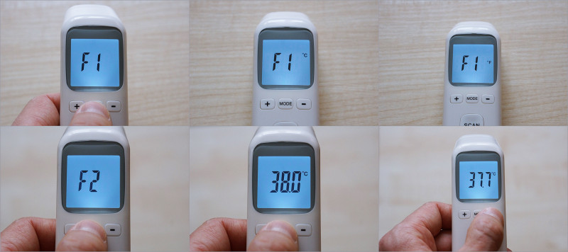 Инфракрасный термометр Alfawise CK - T1803 с двумя режимами