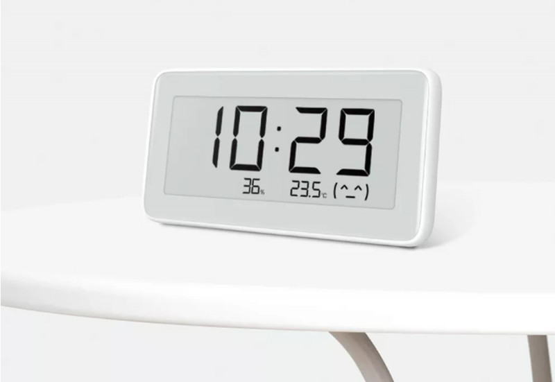 Новая версия термометра-гигрометра с E-Ink экраном  от Сяоми, теперь с часами!