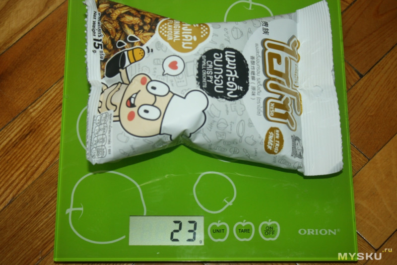 Дичь-пакеты с ebay. Сушено-соленые сверчки и личинки шелкопряда из Таиланда.
